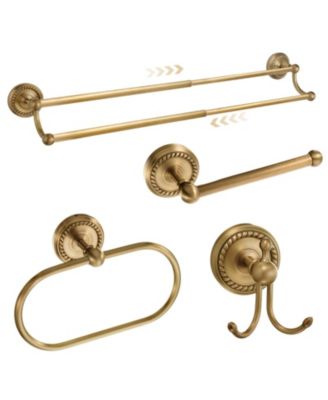 4pieces Antique Bathroom Hardware Set Wall Mounted