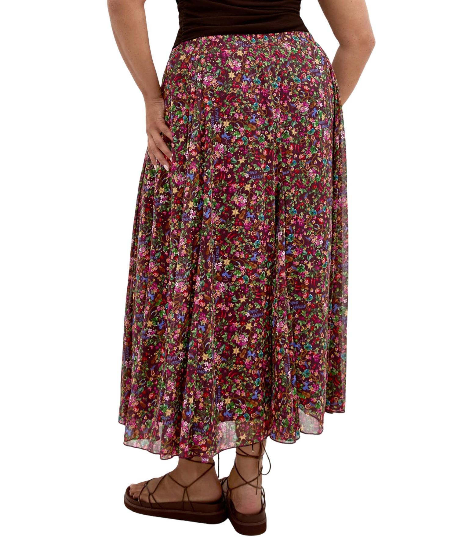 Women's Plus Size Serena Ditsy Print Maxi Skirt