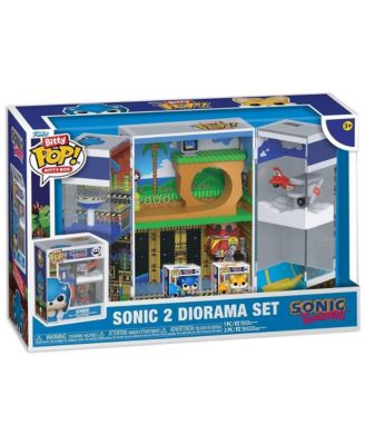 Pop! Bitty Boxes Sonic the Hedgehog Sonic 2 Diorama, 2-Piece Set, Ages 3+