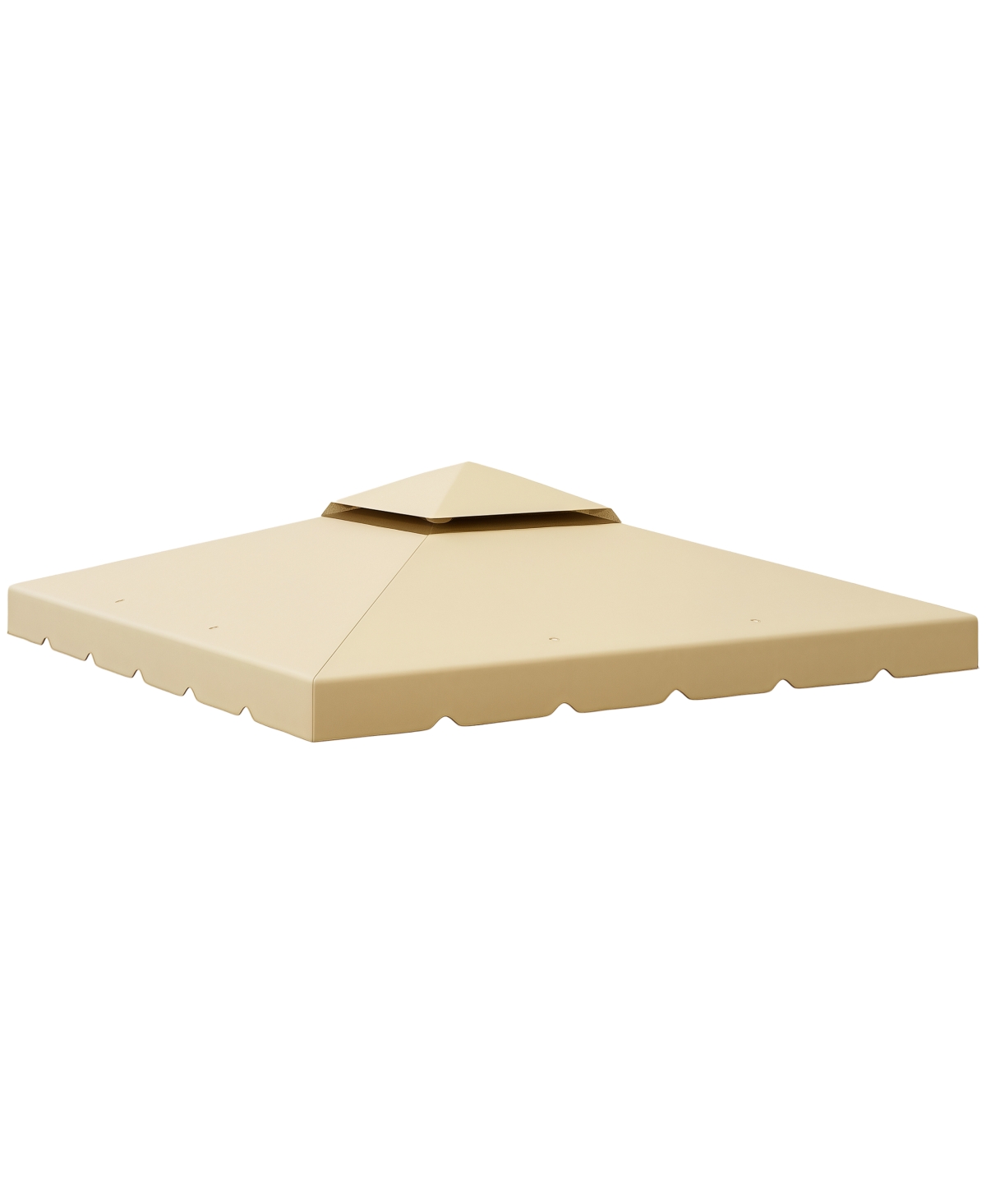 Outsunny 10' x Double Roof Gazebo Replacement Canopy Top Cover,