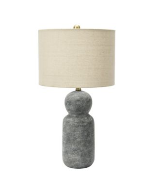 14" Round Stoneware Desk Lamp