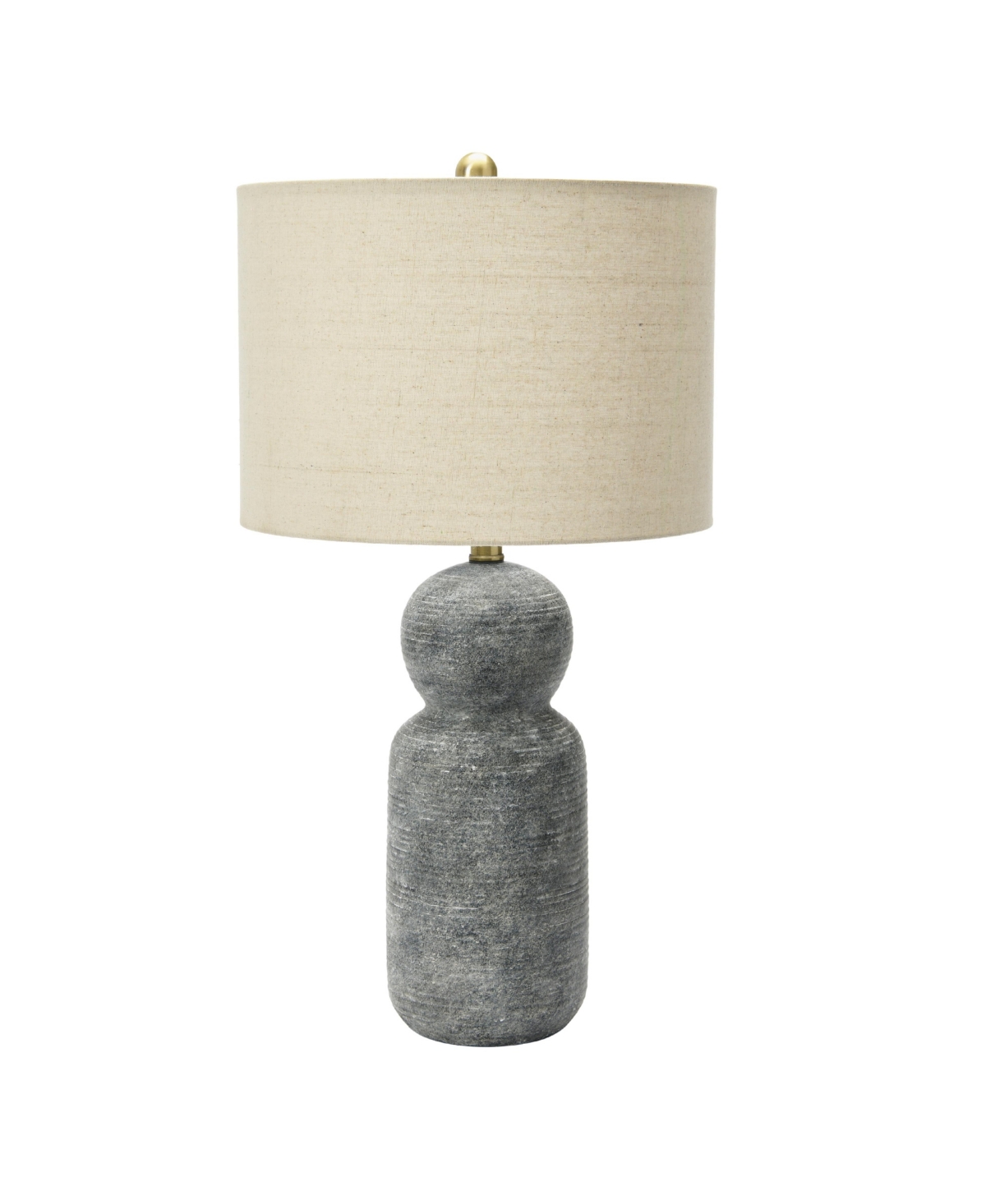 Storied Home 14" Round Stoneware Desk Lamp