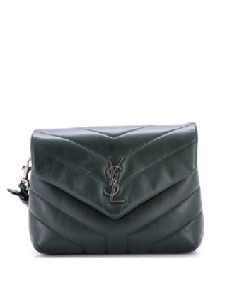 Toy Loulou Shoulder Bag Matelasse Chevron Leather