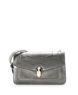 Small Serpenti Forever Shoulder Bag Metallic Leather