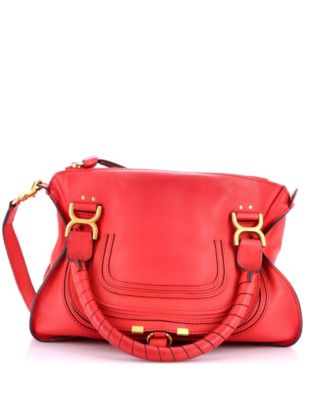 Medium Marcie Satchel Leather