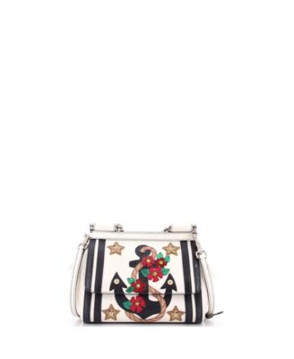 Pre-Owned Dolce and Gabbana Small Sailor Miss Sicily Bag Patchwork Leather