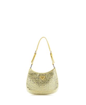 Small Cleo Shoulder Bag Crystal Embellished Satin