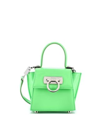 Micro Iconic Top Handle Bag Leather