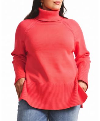 Plus Size Better-Than-Wool Oversize Turtleneck Sweater