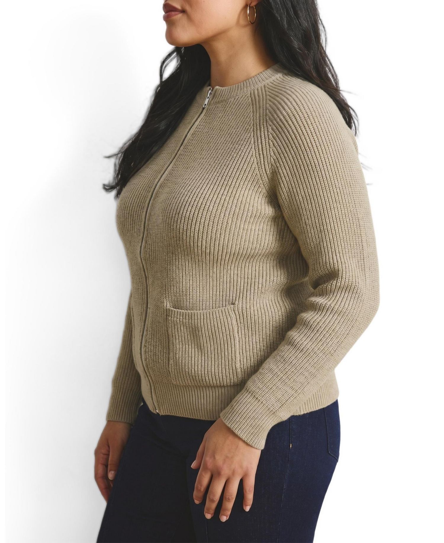 Plus Size Better Than Wool Zip Cardigan