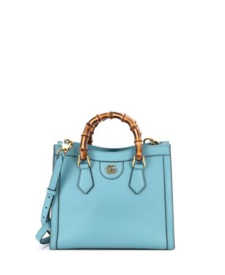 Small Diana NM Bamboo Handle Tote Leather