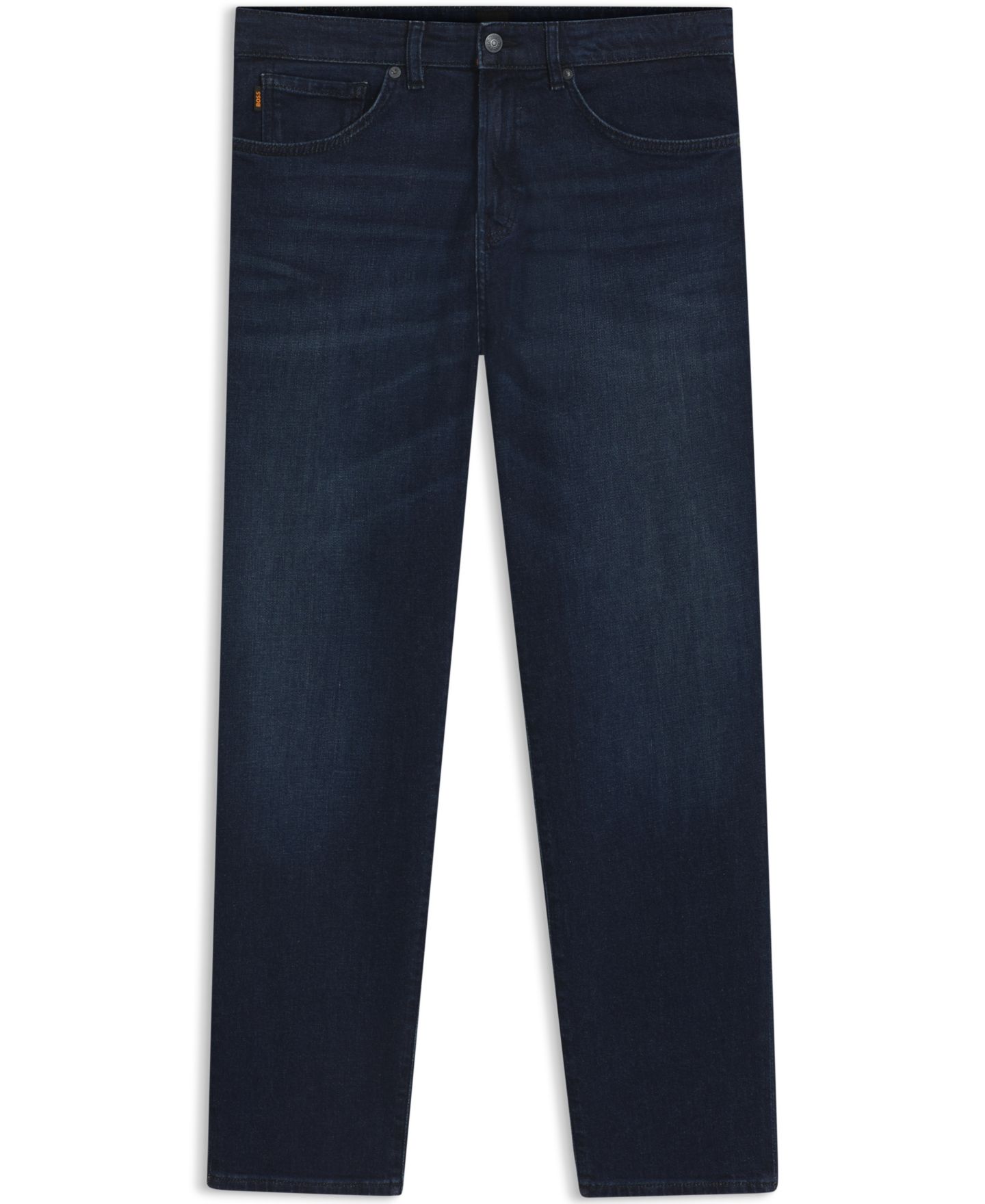 Мужские джинсы Hugo Boss Comfort-Stretch Denim Regular-Fit, цвет: Тёмный синий — фото 2