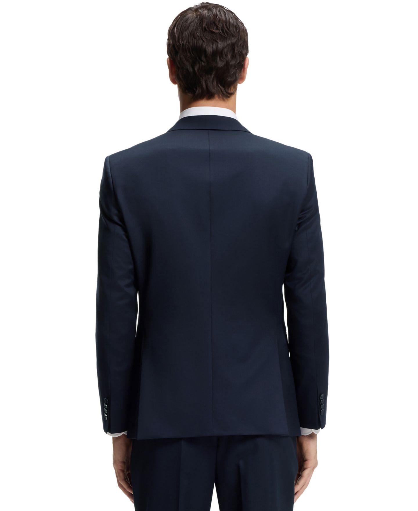 Мужская куртка Hugo Boss Single-Breasted, цвет: Тёмный синий — фото 2