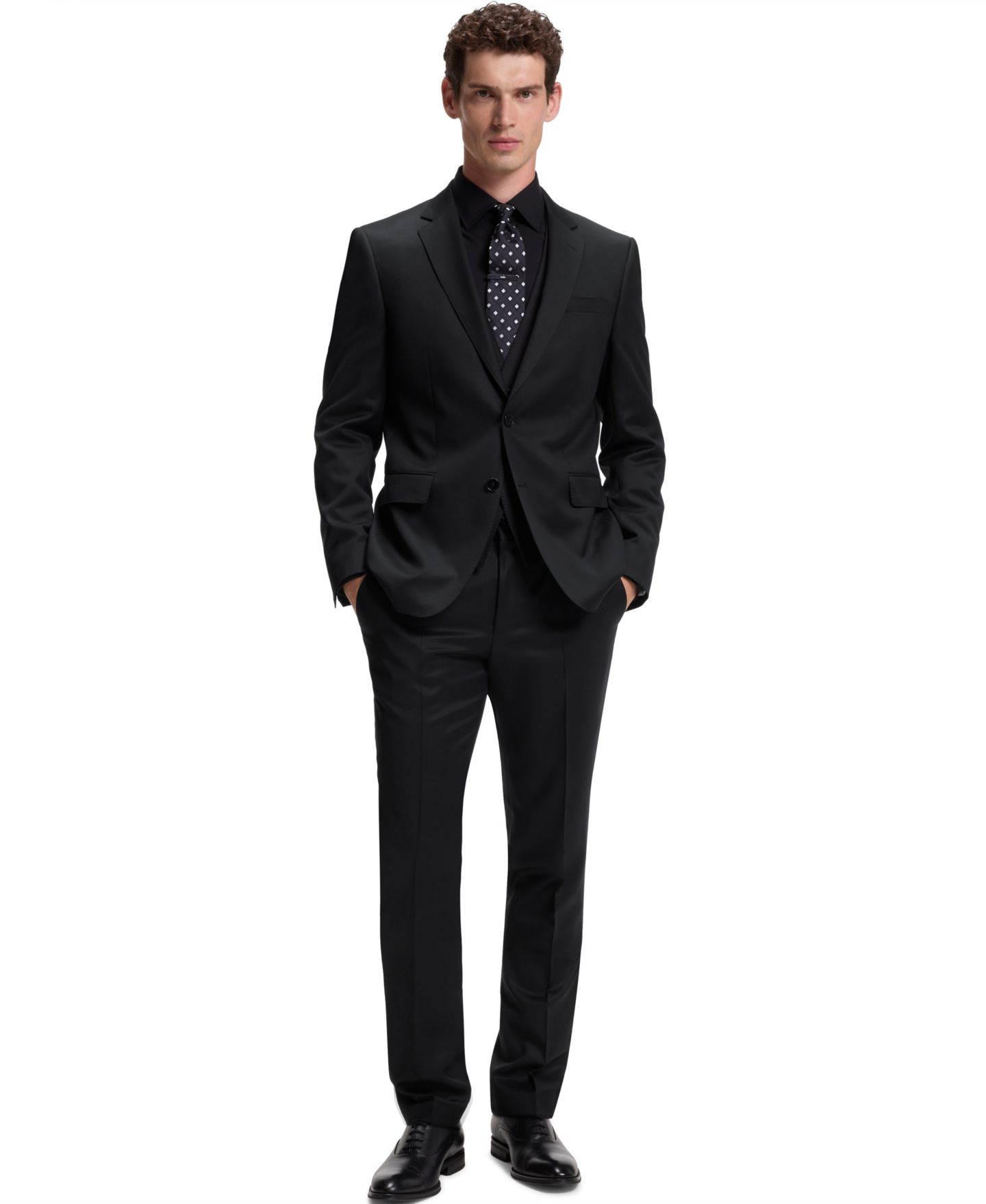 Мужские брюки Hugo Boss Drawstring Trousers, цвет: Чёрный — фото 4