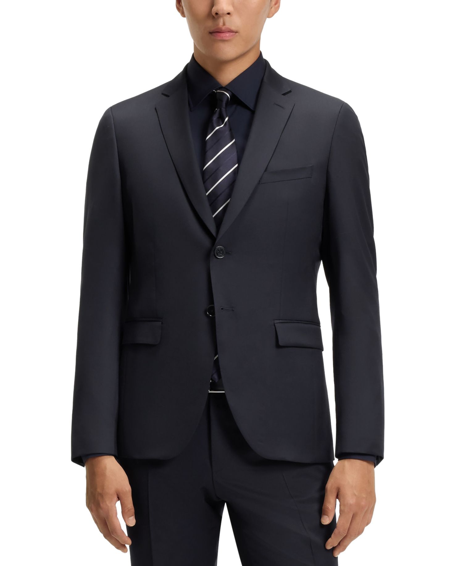 Men's Virgin-Wool Extra-Slim-Fit Suit Jacket