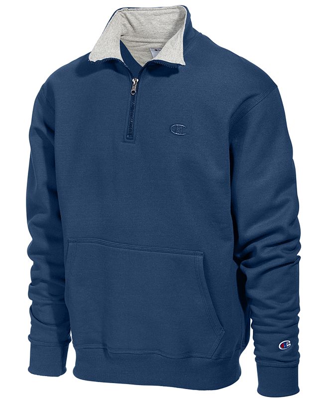 Champion Men's Powerblend® Fleece Quarter-Zip Sweatshirt & Reviews ...
