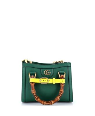 Mini Diana NM Bamboo Handle Tote Leather