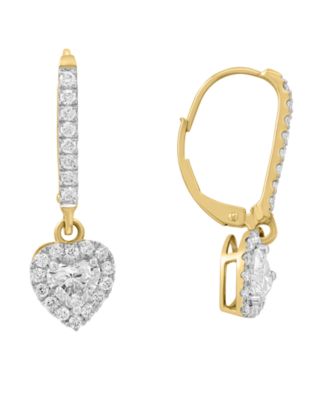 Lab-Grown Diamond Drop Earrings (1-1/2 ct. t.w.) in 14k Yellow Gold