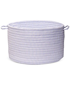 16" x 10" Solid Ticking Fabric Basket