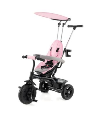 Toddler Tricycle, 7 in 1 Push Trike with Adjustable Canopy Parent Push Handle Seat