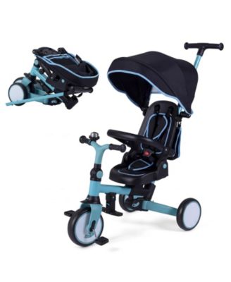 8-in-1 Toddler Trike with Adjustable Canopy and Push Handle