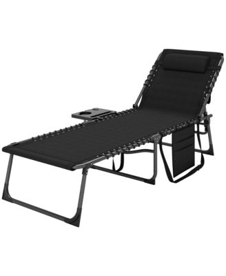 Outdoor Chair, Folding Design, Adjustable Backrest for Camping, Travel and Outdoor Activities