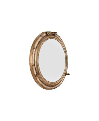 Round Metal Porthole Wall Mirror