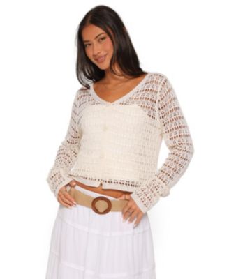 Women's Lorelle Pointelle Lightweight Cardigan