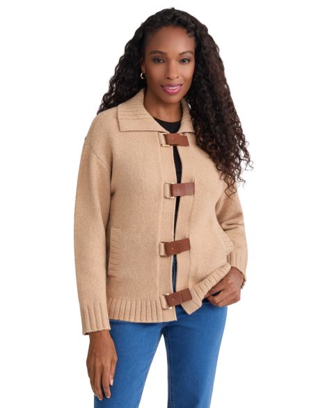 Женская куртка Jones New York Short Utility Collared, цвет: Cafe Au Lait