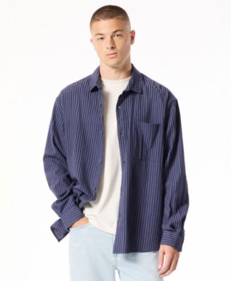 Men's Shogo Relaxed-Fit Open-Collar Shirt