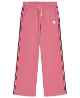 Girls' 7-16 Sweater Knit Wide-Leg Side-Stripe Pants