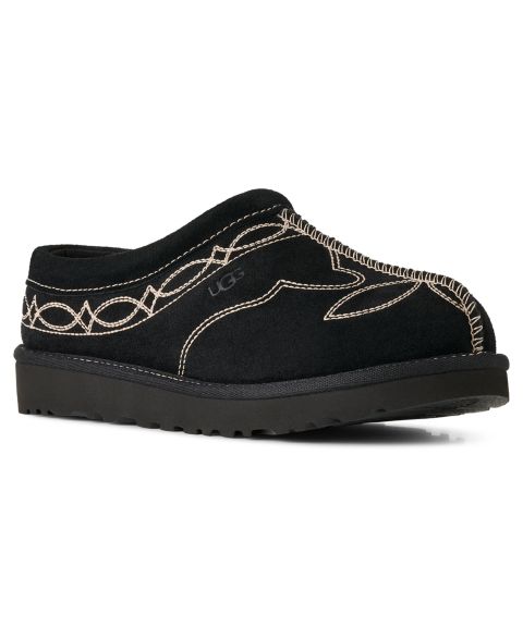 Женские тапочки UGG® Tasman Western Slip-On Slippers, цвет: Чёрный