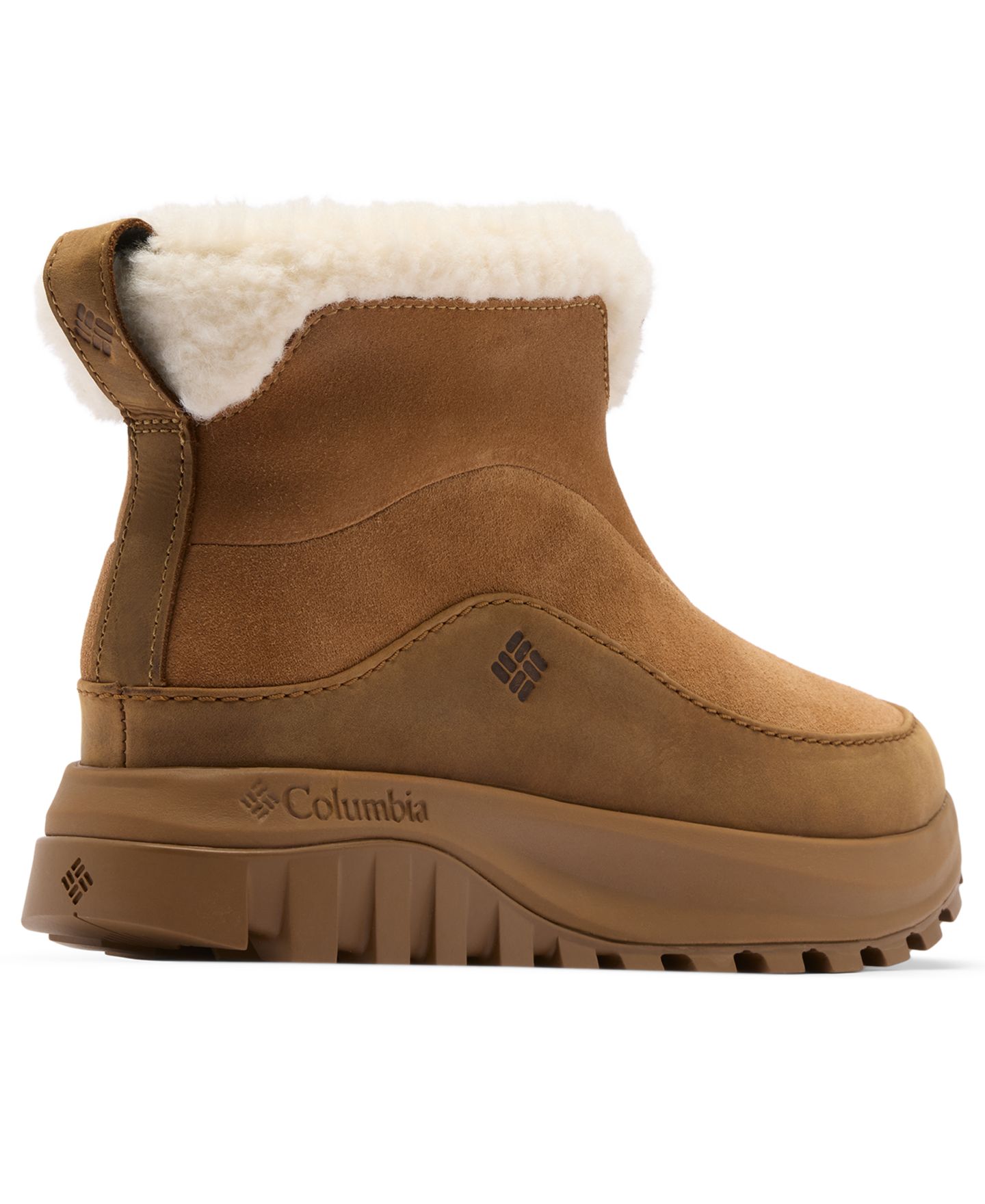 Женские ботинки Columbia Snowtrot Ease™ Slip On Cozy Booties, цвет: Коричневый / Кремовый — фото 8