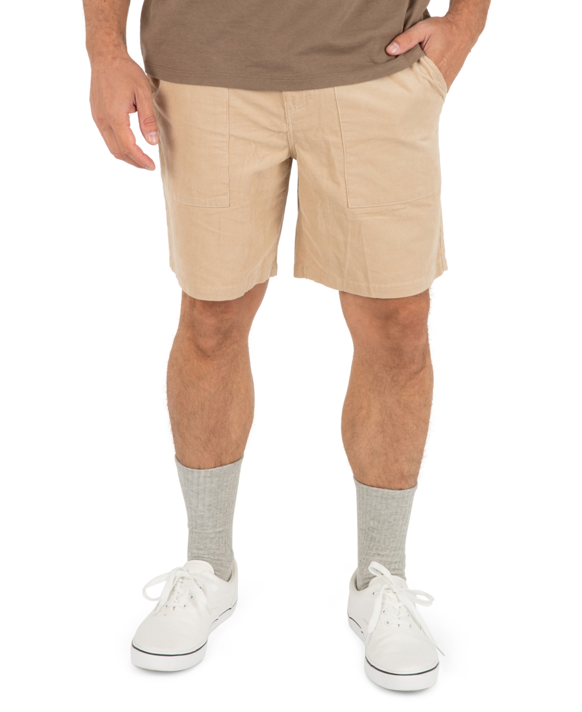 Hurley Men's Baja Cord Volley Elastic Waistband Shorts, 8" Inseam