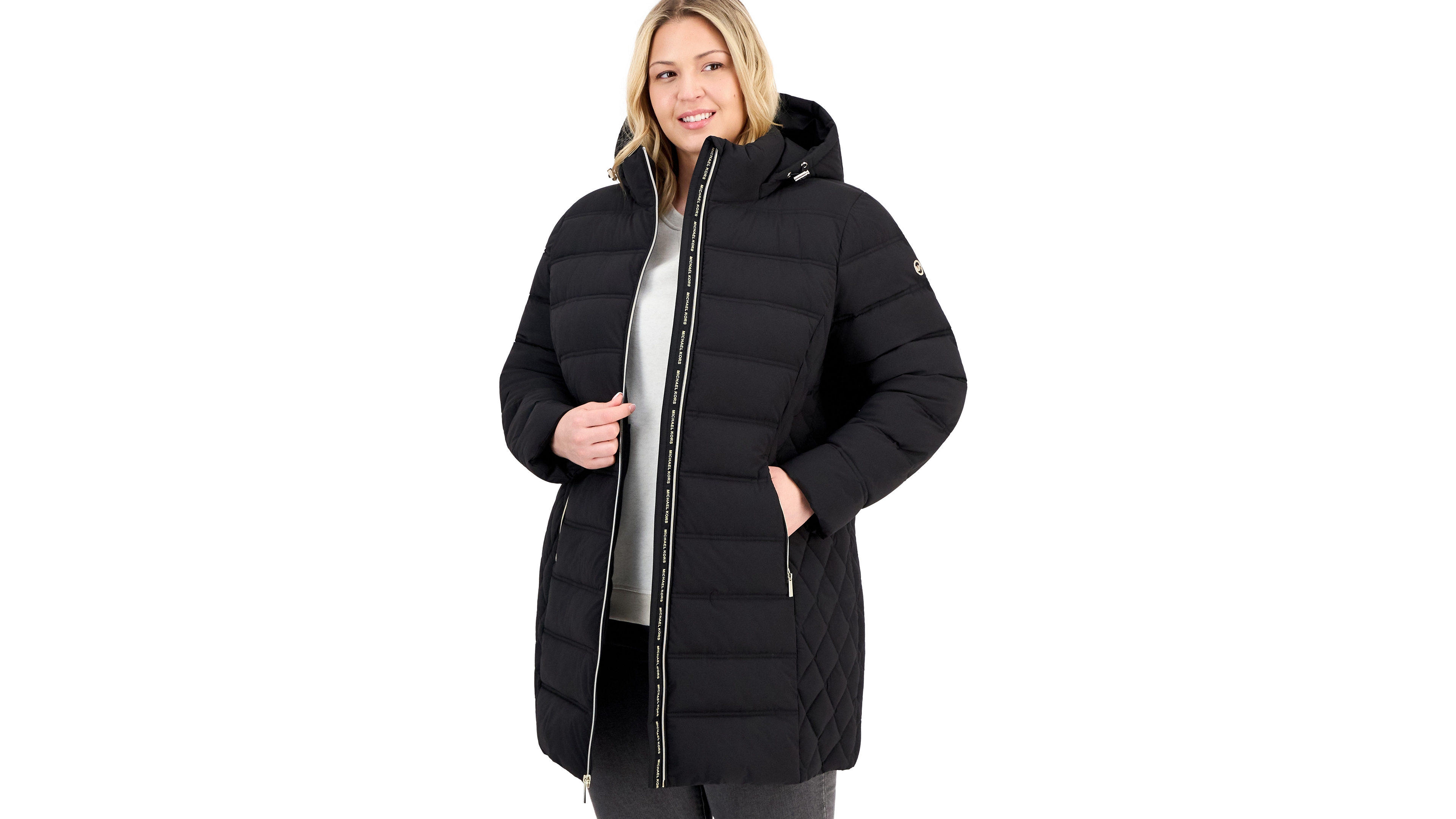 Michael Kors Plus Hooded Packable Puffer Coat, Created for Macy's