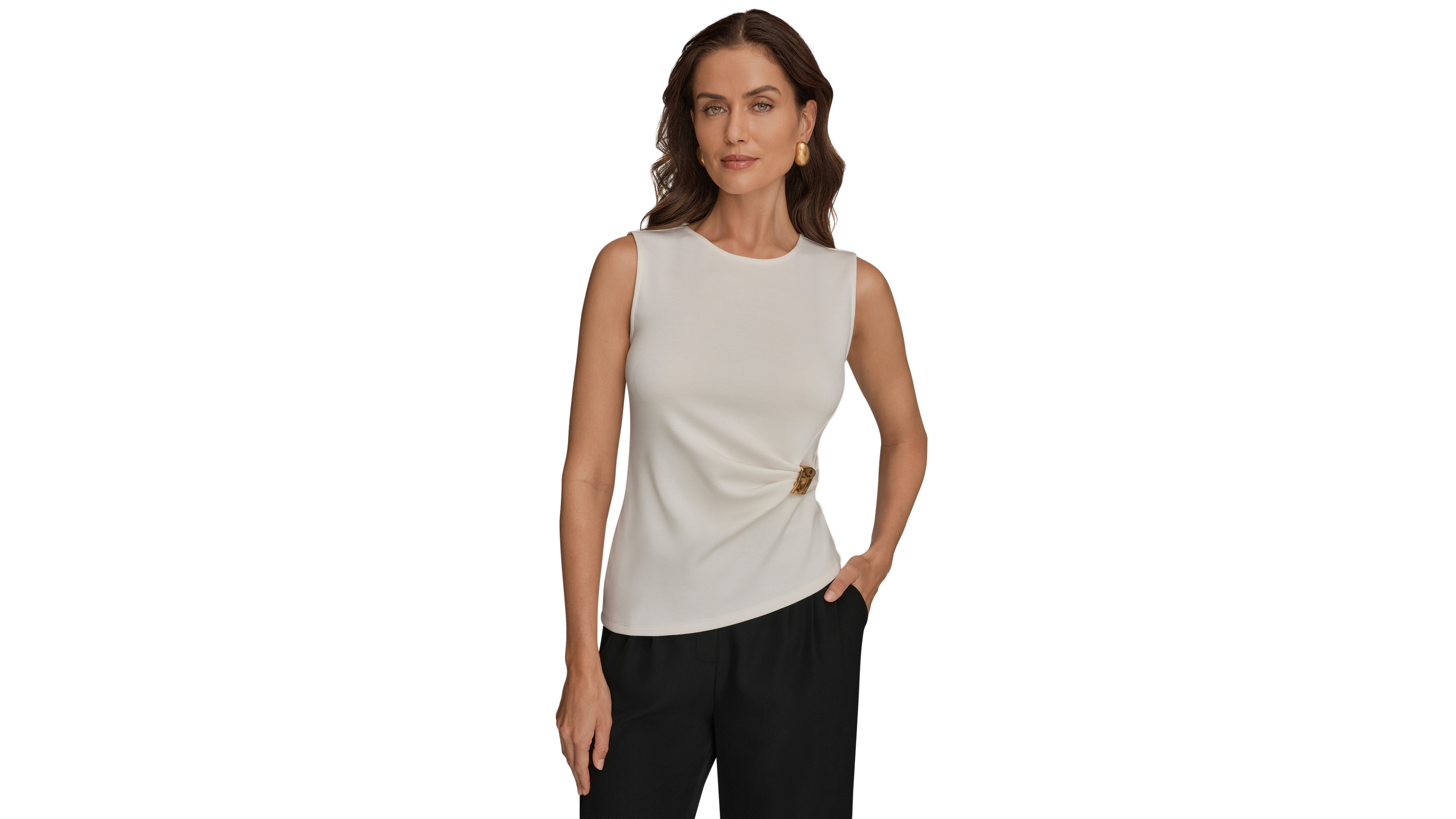 Donna Karan New York Women's Crewneck Top