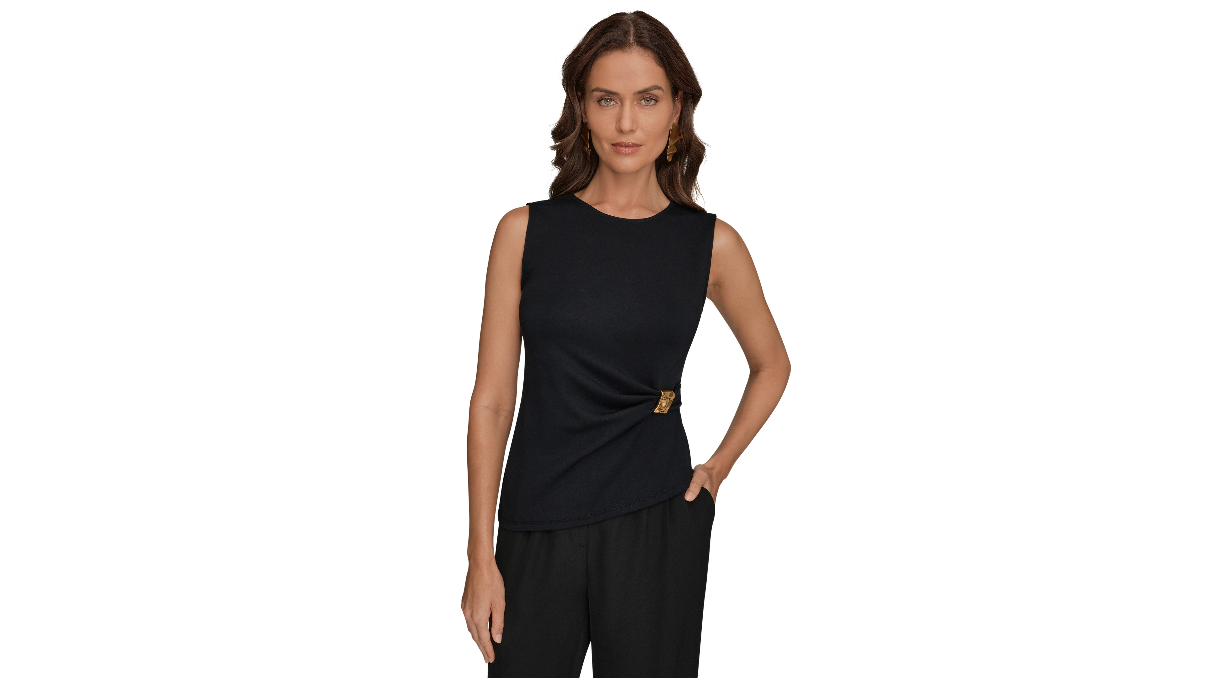 Donna Karan New York Women's Crewneck Top