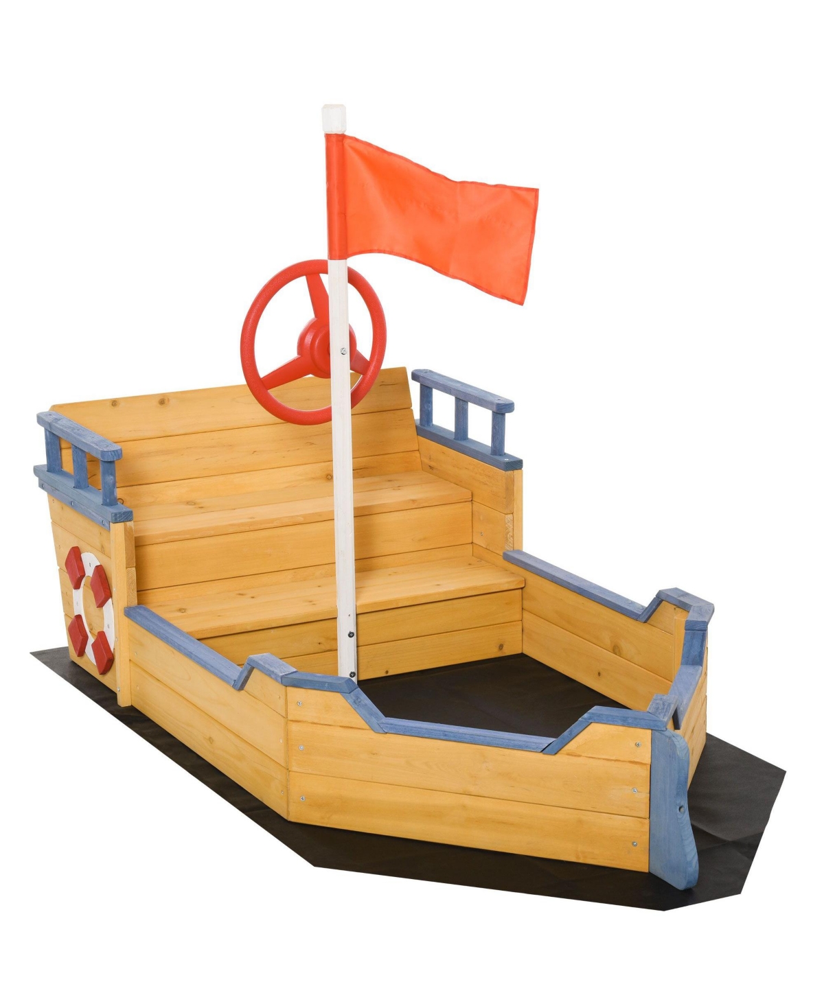 Sevorley Kids Outdoor Sandbox for Supervised Play at Home ages 3 to 6 years