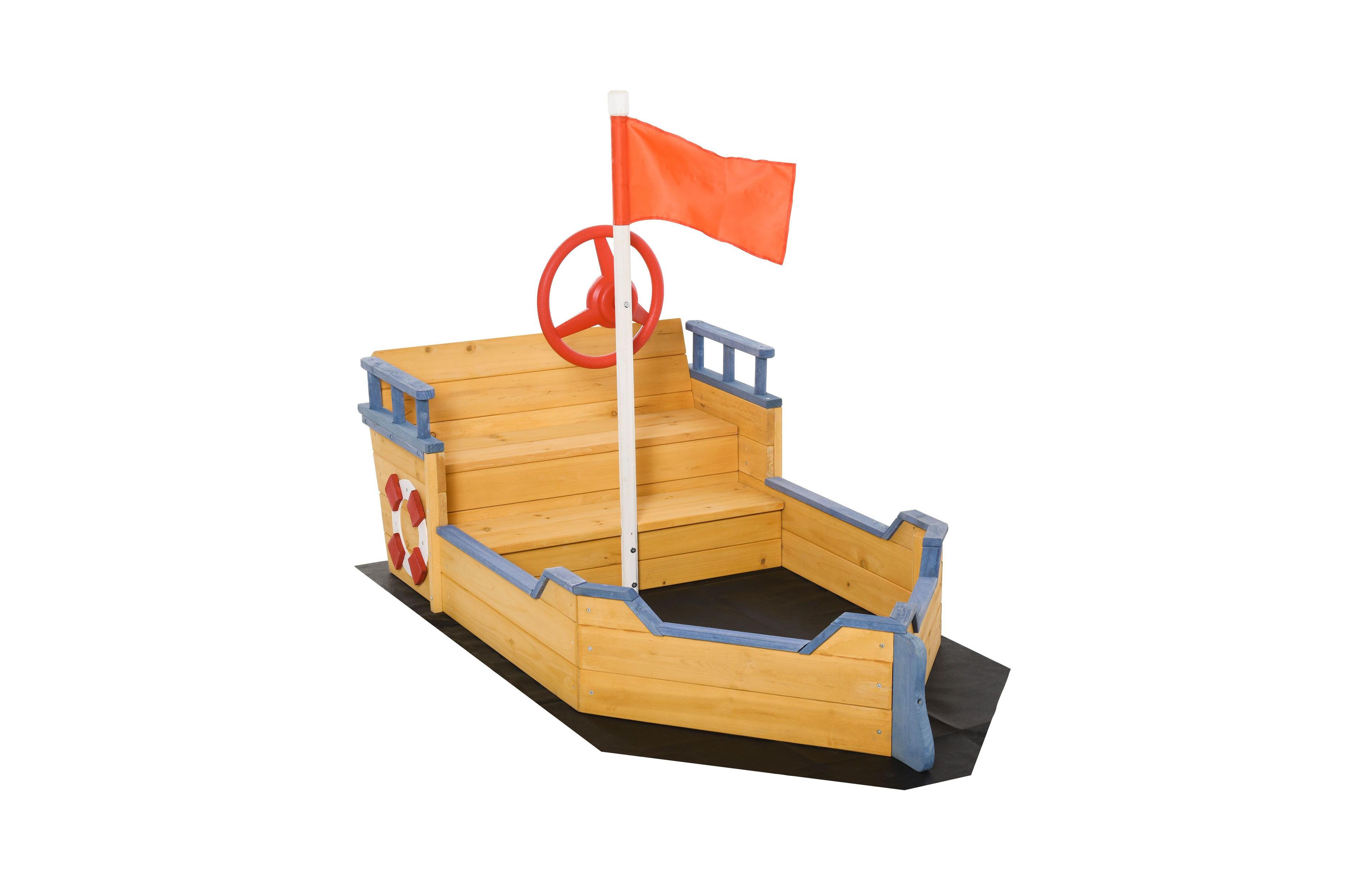 Sevorley Kids Outdoor Sandbox for Supervised Play at Home ages 3 to 6 years