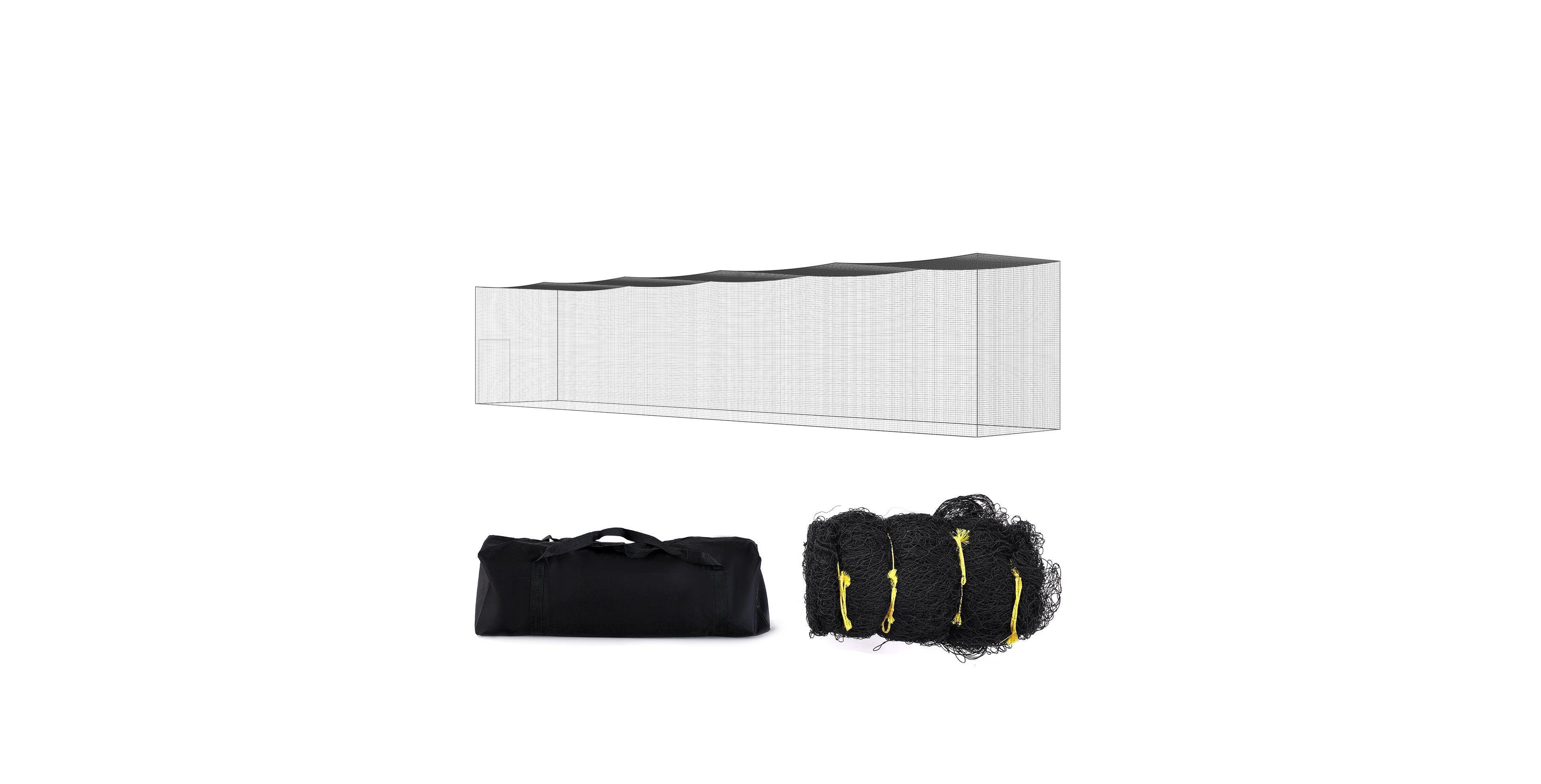 Mecale 70 x 12 x 14 ft Baseball Batting Cage Replacement Net with Door