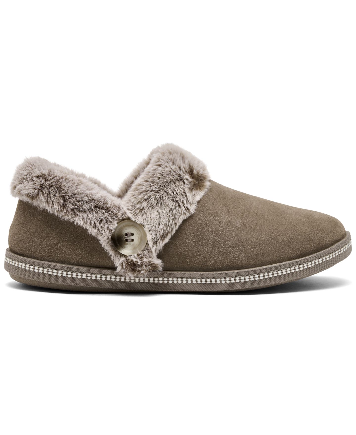 Женские домашние тапочки-сабо Skechers Cozy Campfire с пеной с эффектом памяти, цвет: Серо-коричневый — фото 2
