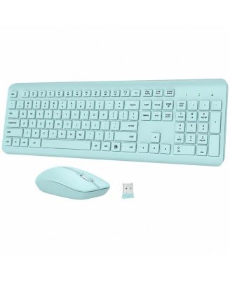 Full-Size Wireless Ergonomic Keyboard and Mouse Combo for Windows, Mac, Chrome OS, and Linux