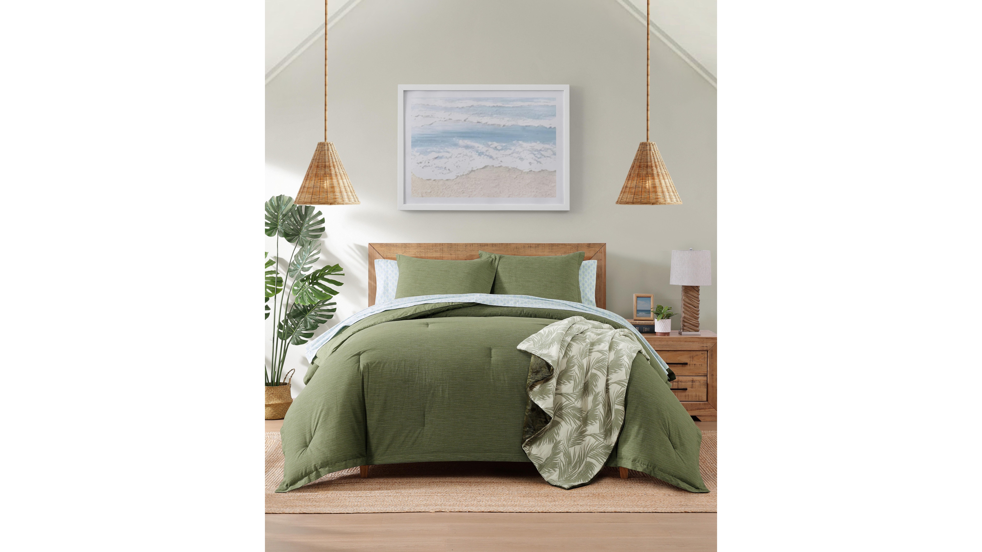 Tommy Bahama San Andreas Texture Cotton 3-Piece Duvet Cover Set, King