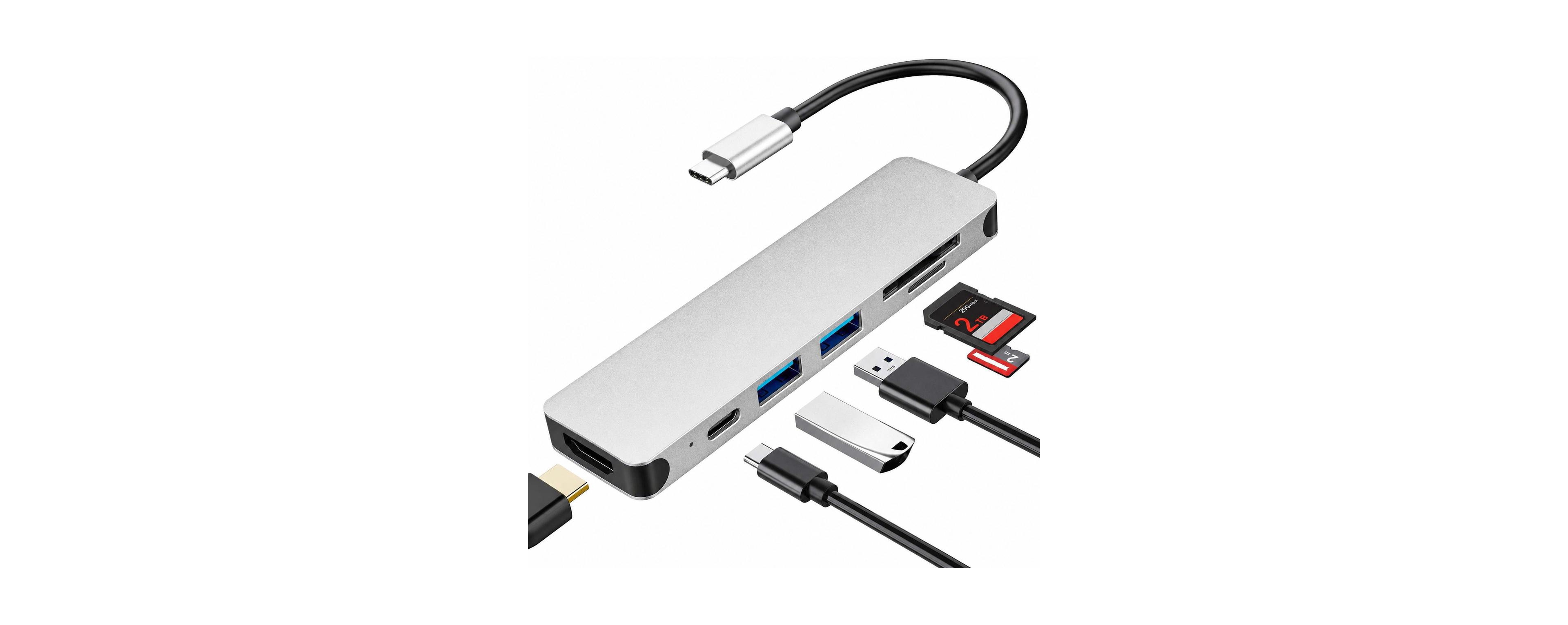 Lofree 7 1 Usb C Hub 4K Hdmi 100W Pd Charging 5Gbps Data Transfer Sd Tf Card Reader Aluminum Travel Ready for Laptop