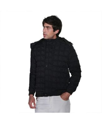 Men's Grid-Tactile Puffer Jacket