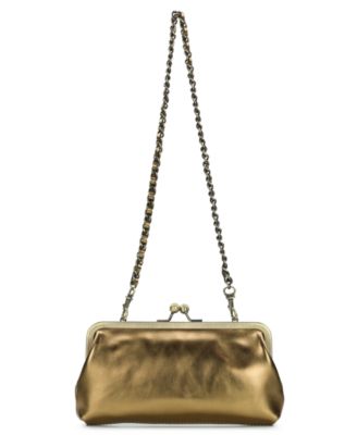 Mini Potenaz Leather Kiss-Lock Shoulder Bag