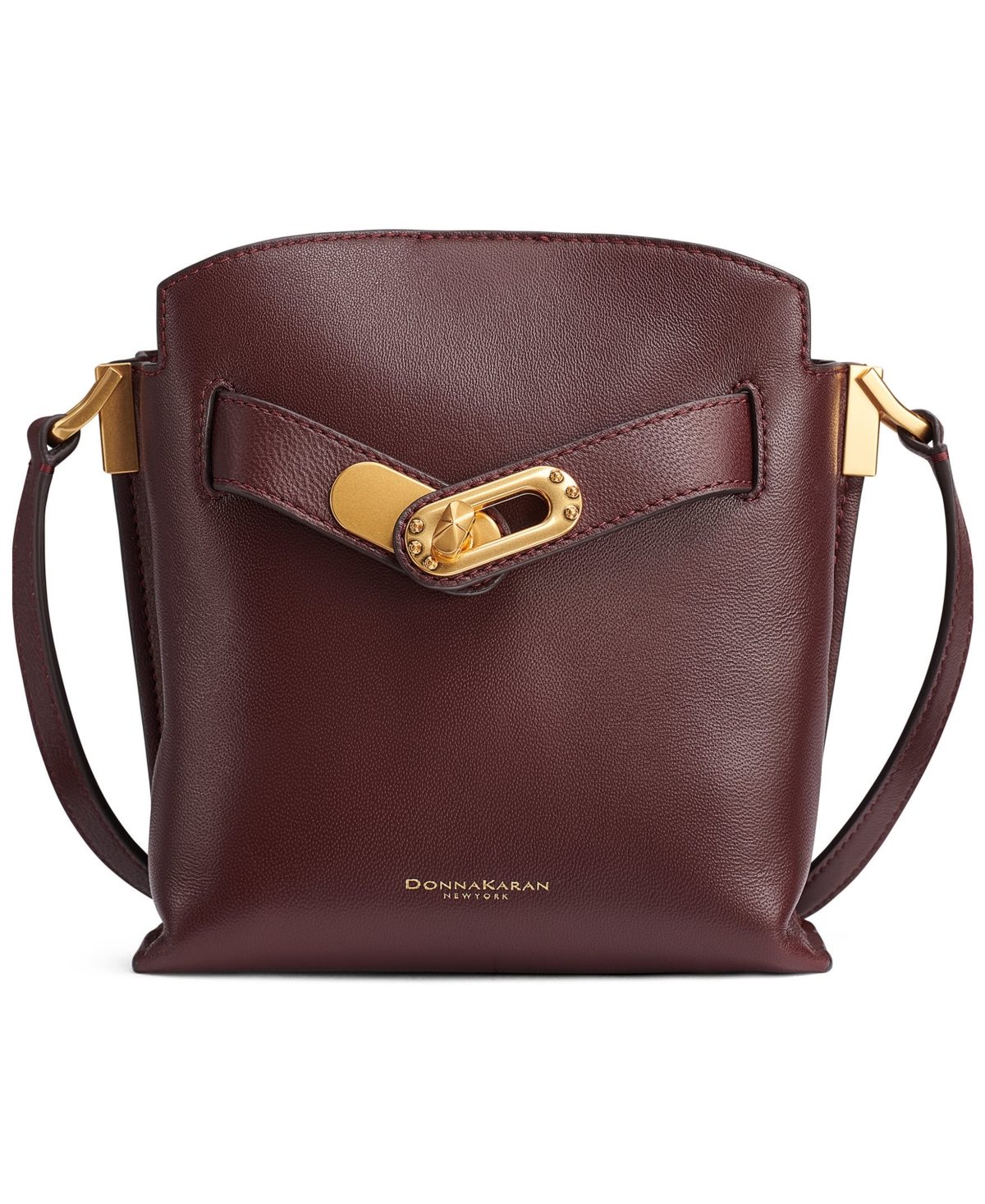 Donna Karan Bridgehampton Mini Crossbody Handbag In Burgundy