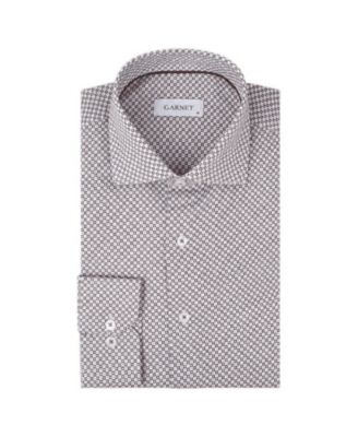 Men's Ives Long-Sleeve Regular-Fit Micro-Check Dress Shirt