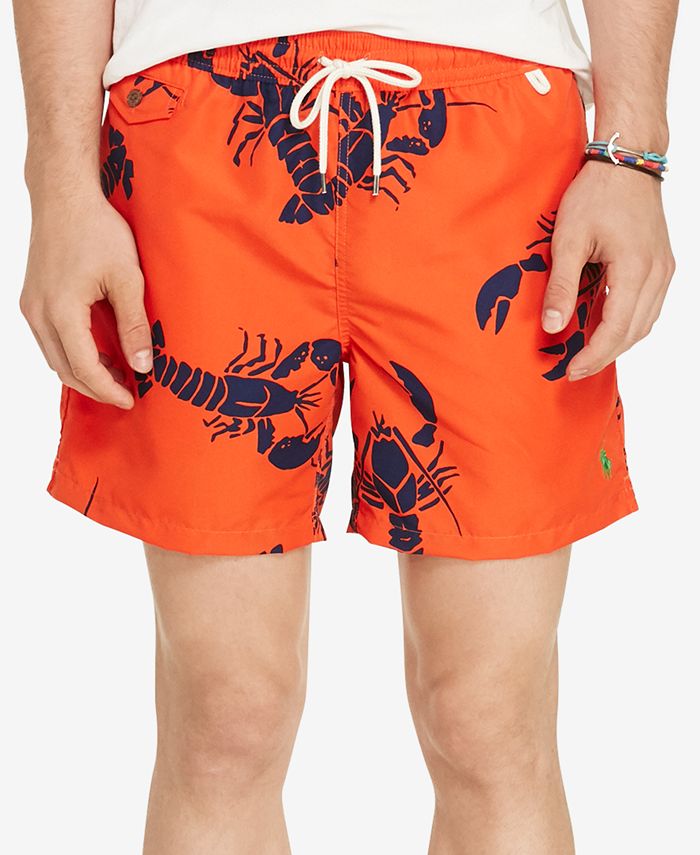Polo Ralph Lauren Men's 5¾" Printed Swim Trunks Macy's