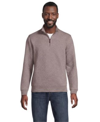 Men's Bedford Mock Neck Quarter-Zip Diamond-Quilted Pullover